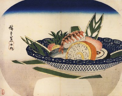 Kom Sushi door Utagawa Hiroshige